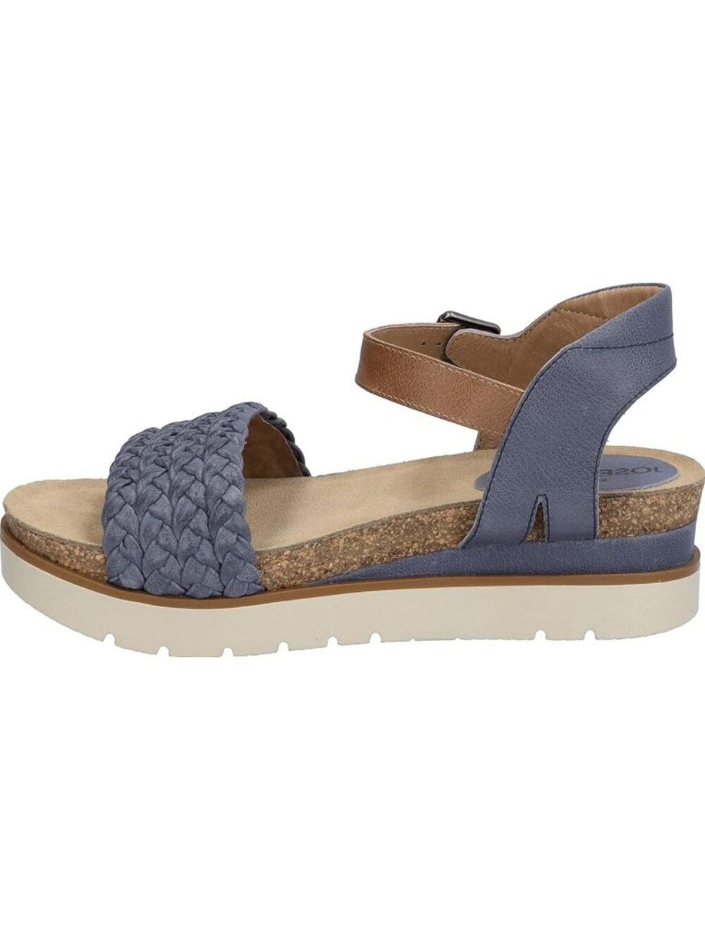 Josef Seibel Women's Clea 16 Platform Comfort Sandals, Jeans Combo Size 36 - Picture 4 of 15